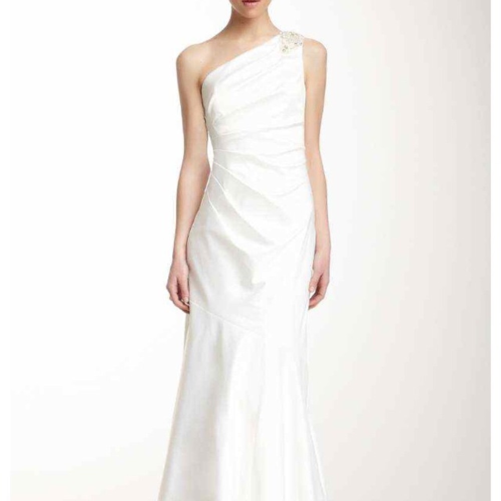 Bridal dress 1 Shoulder Beaded dress